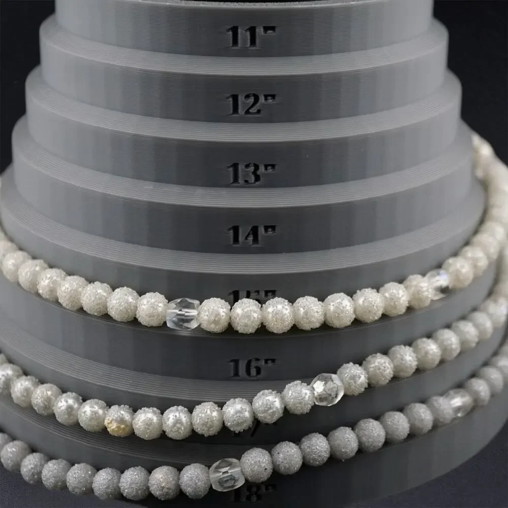 Vintage MCM Sugar Bead Parure Set White Multi Strand Necklace‎ Bracelet Set